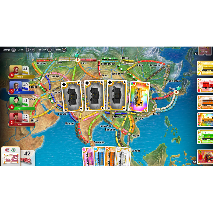 Ticket to Ride: Legendary Asia Expansion