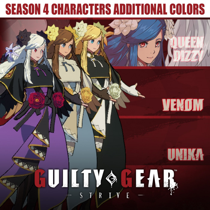 GGST Season 4 Characters Additional Colors