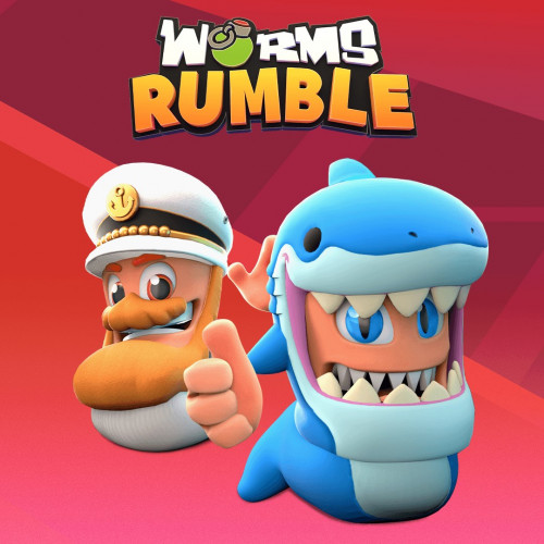 Worms Rumble - Captain & Shark Double Pack