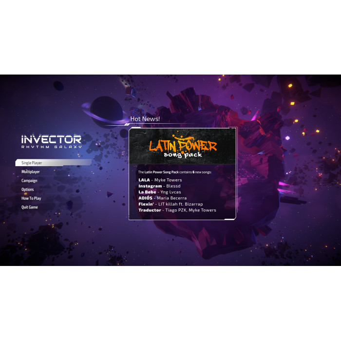 Invector: Rhythm Galaxy - Latin Power Song Pack