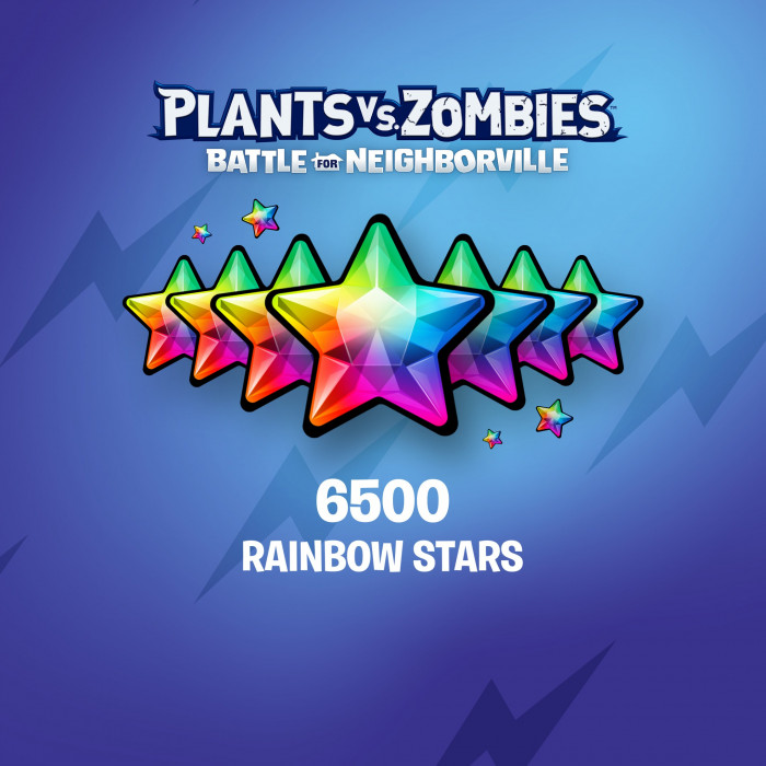 Plants vs. Zombies™: Битва за Нейборвиль — 5 000 радужных звезд (+1 500 дополнительно)