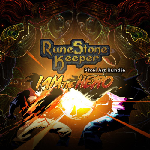 RuneStone Keeper and I am the hero PixelArt Bundle