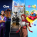 Ticket to Ride, Clue and The Game of Life 2 - Classic Board Game Bundle