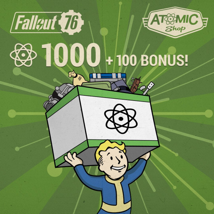 Fallout 76: 1000 атомов (+100 бесплатно)