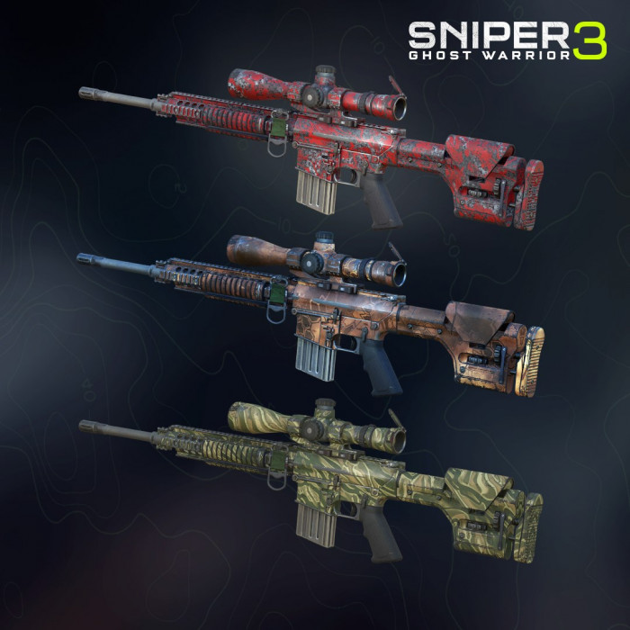 Weapon skins - Africa Tech, Grass Wave & Death Pool