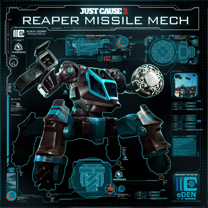 Just Cause 3: Reaper Missile Mech