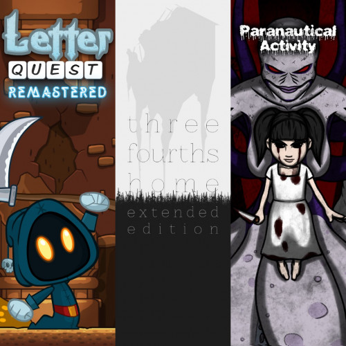 Letter Quest: Grimm's Journey/ Three Fourths Home: Extended Edition/ Paranautical Activity Bundle